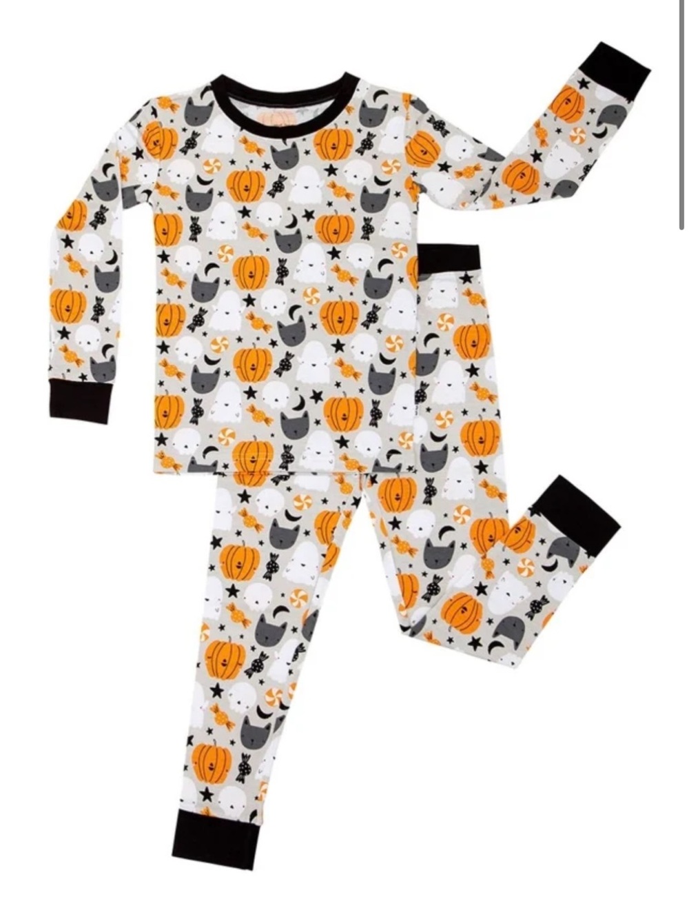 Little Sleepies Boo crew two piece bamboo viscose pajama set - 3T